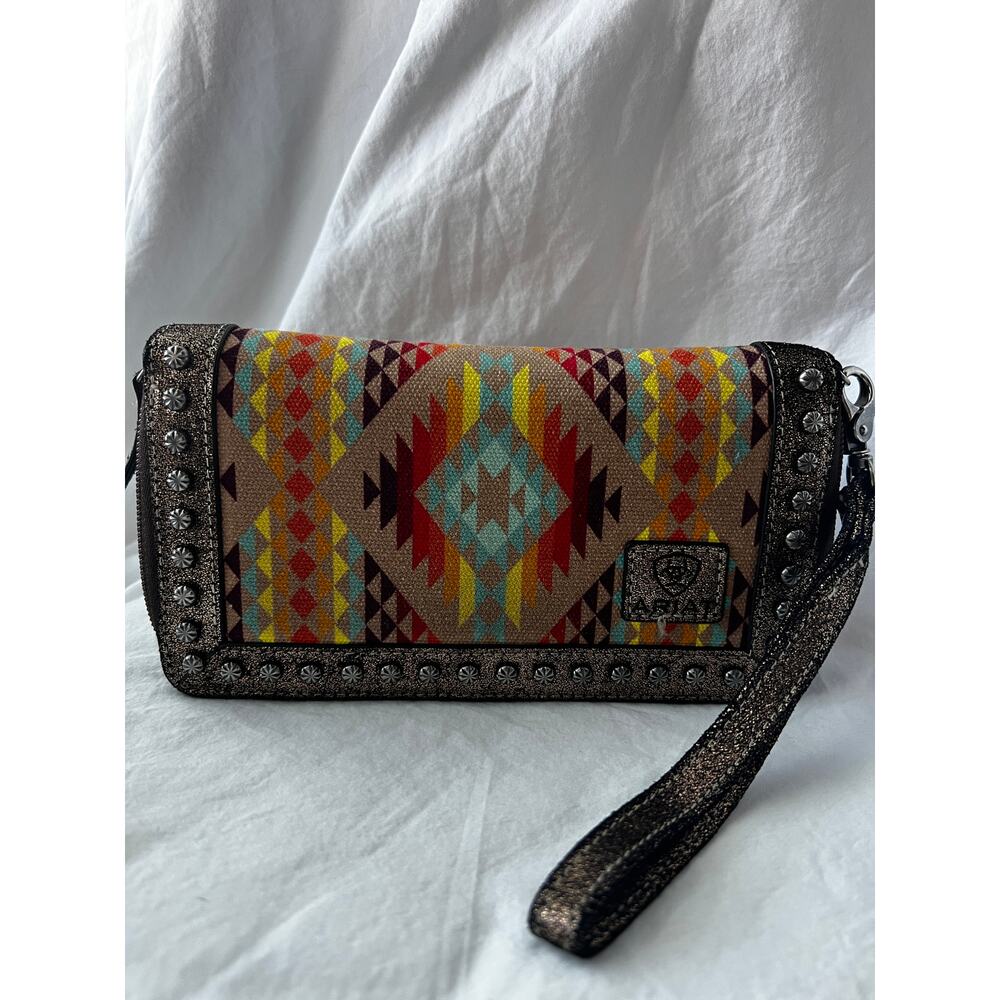 ARIAT Clutch Wallet Diamond Stripe - Picture 2 of 10